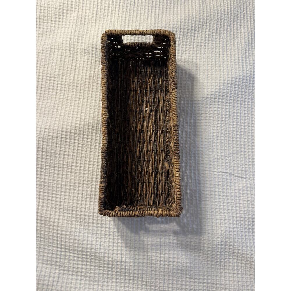 Whicker Straw Basket Brown Home Decor Boho Bohemian Cottagecore